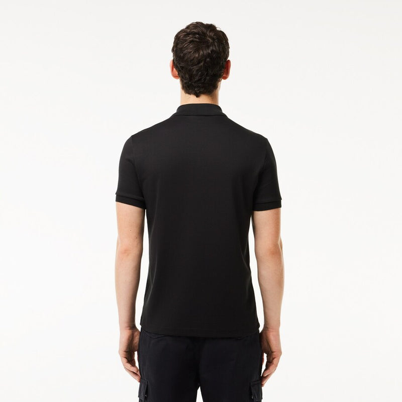 Lacoste Men Black Solid Polos