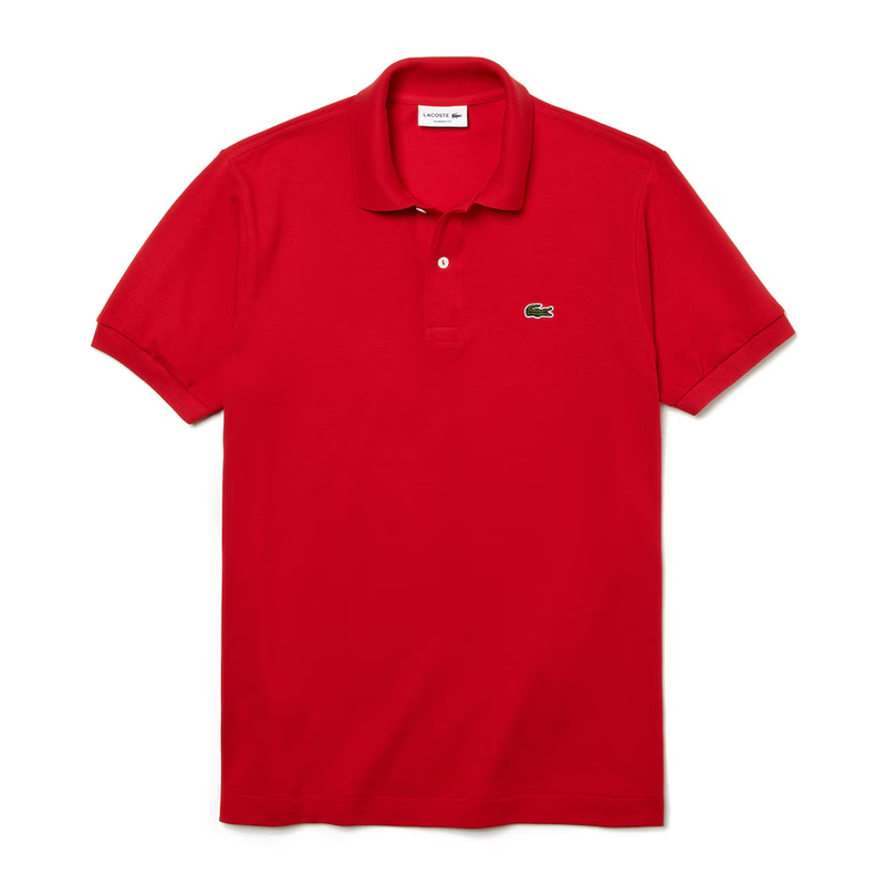 Lacoste Men Red Solid Polos