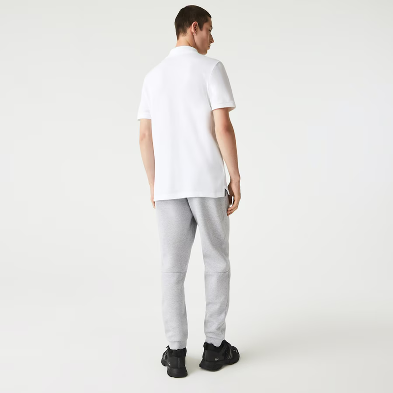 Lacoste Men White Solid Polos