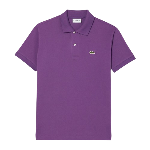 Purple Piquae Cotton Polo Shirt